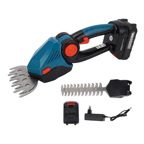 SEAFRONT Handheld Hedge Trimmer Cordless 21V 1500mah Wiederaufladbare Elektro -Hedge -Trimm -Kit -Garten Clipper für Sträucher Rasen 22000 U/Min (EU-Stecker) von SEAFRONT