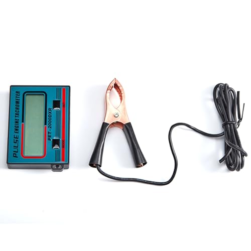 SEAFRONT Kettensägen-Drehzahlmesser mit Intelligentem Chip und IP65 Water Proof Schockdeliedesign Handheld-Clip auf Modi 100-30000 U/Min Rasenmesser Tachometer von SEAFRONT