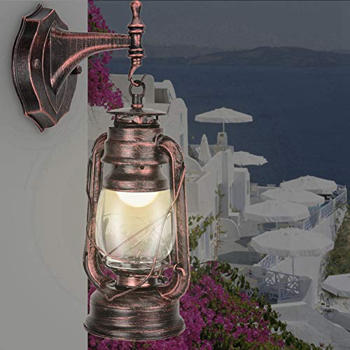 Klassische Retro -Leuchtenlicht, Einfach zu Installierende Antike Wandlampe für Korridore und Cafés (Rötliche Bronzefarbe) von SEAFRONT