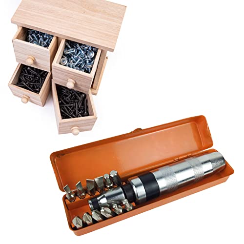 SEAFRONT Kombinationsschrauben -Treiber -Werkzeug mit Chromschraubenbereich Robus Struktur Tragbares Design, 14pcs Bit mit Rostigen Schraubenentfernungsfunktionen SEAFRONT Kombinationsschrauben -Treiber -Werkzeug mit Chromschraubenbereich Robus Struktur Tragbares Design, 14pcs Bit mit Rostigen Schraubenentfernungsfunktionen von SEAFRONT