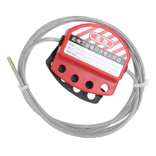 SEAFRONT Lockout -Tagout -Kabelschloss 4mm Edelstahl Verstellbares Sicherheitskabel Vorhängeschloss für die Wartung von Geräten SEAFRONT Lockout -Tagout -Kabelschloss 4mm Edelstahl Verstellbares Sicherheitskabel Vorhängeschloss für die Wartung von Geräten von SEAFRONT
