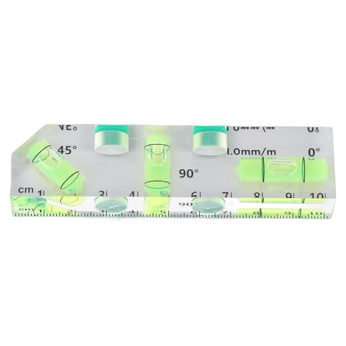 SEAFRONT Mini Blasenpegel 45 90 180 Grad Acrylblasenpegel 45 90 180 Taschenniveau -Werkzeug mit 2 Magneten von SEAFRONT