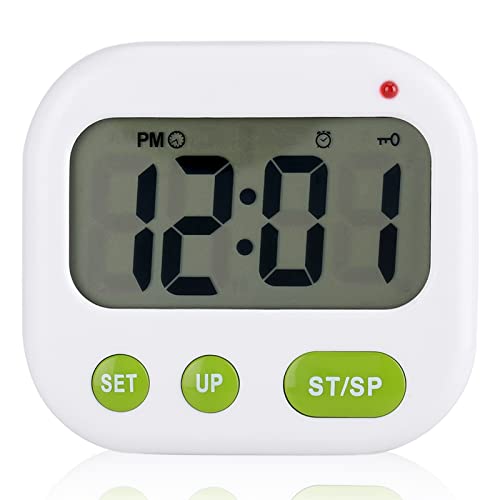 SEAFRONT Musik/Vibration Digitaler LCD-Vibrationswecker Unterkissen Vibrationswecker Wecker Elektronischer Küchentimer mit Hintergrundbeleuchtung von SEAFRONT