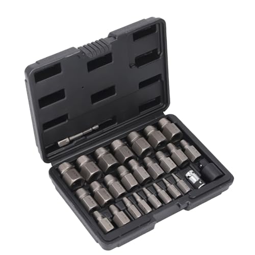 SEAFRONT Rugged High Carbon Stahl Extractor Set Spiral Links Design für Ausgezeichnete Griffkraft Easy Out für Hartnäckige und Beschädigte Bolzen von SEAFRONT