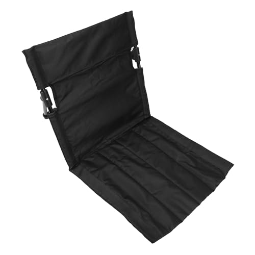 SEAFRONT Strandstuhlstuhl Leichtes Tragbares Klappstuhl mit Verstellbarer Rückenstütze für das Fischen Im Freien, 600d Oxford Stoffblau (Black) von SEAFRONT