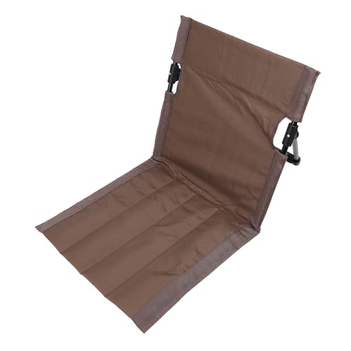 SEAFRONT Strandstuhlstuhl Leichtes Tragbares Klappstuhl mit Verstellbarer Rückenstütze für das Fischen Im Freien, 600d Oxford Stoffblau (Brown) von SEAFRONT