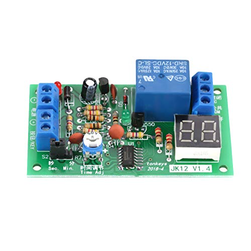 SEAFRONT Timer-Relaismodul Einstellbarer Verzögerungsschalter DC12V-Countdown mit LED-Anzeige 1-99 Sek. Min für die Elektrische Steuerung SEAFRONT Timer-Relaismodul Einstellbarer Verzögerungsschalter DC12V-Countdown mit LED-Anzeige 1-99 Sek. Min für die Elektrische Steuerung von SEAFRONT