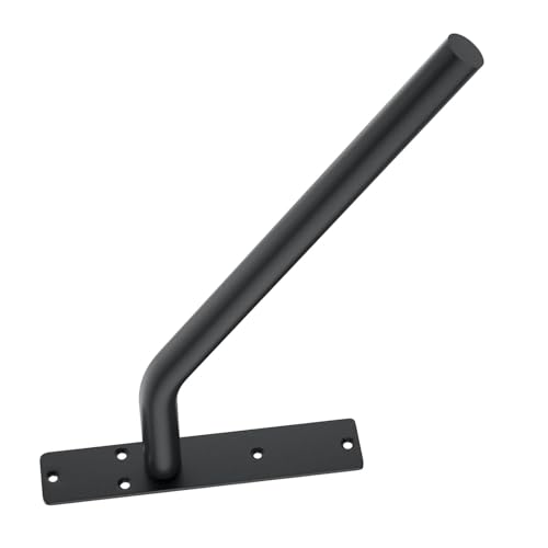SEAFRONT Wandhalterungstreppengeländer Grabbar, Schweres Stabiles Handlauf für 1-3 Stieftreppen Im Freien und Im Innenbereich, Sicherheitsbetriebsbahn Metallhandschienen (BLACK) von SEAFRONT