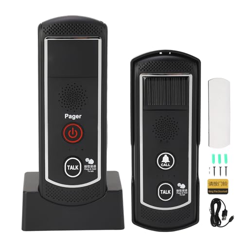 SEAFRONT Wireless Intercom Door Bell mit Solarladung Breiter Signalabdeckung 2000 M Abstand 16 Kanaloptionen 112 DB IP44 Schutzklingeltöne Grade 30 Klingeltöne von SEAFRONT