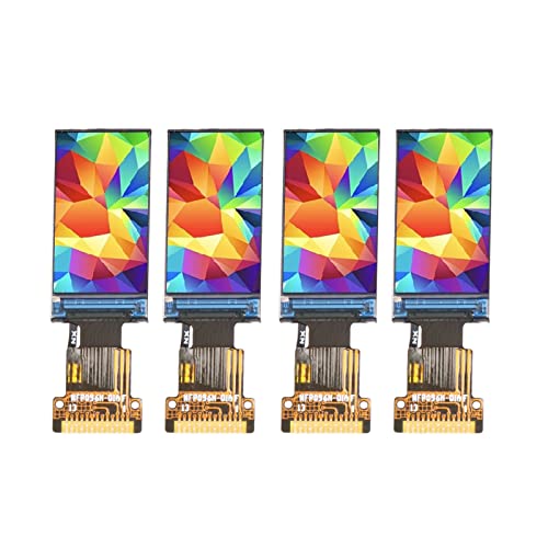 SPI-Schnittstelle ST7735S-Treiber 0,96-Zoll-TFT-Bildschirm IPS-Anzeigebildschirm 4PCS 0,96-Zoll-TFT-Farbbildschirm LCD-Anzeigemodul IPS-Bildschirmfarbe 80 X 160 HD-Auflösung von SEAFRONT