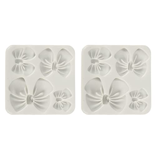 Silikonform Schleife, Cake Pop Schleifen Fondant Formen Silikon, Schleifen Knoten Formen für DIY Schokolade Süßigkeiten Pudding Gummi Cupcakes Dekorieren von SEAFRONT