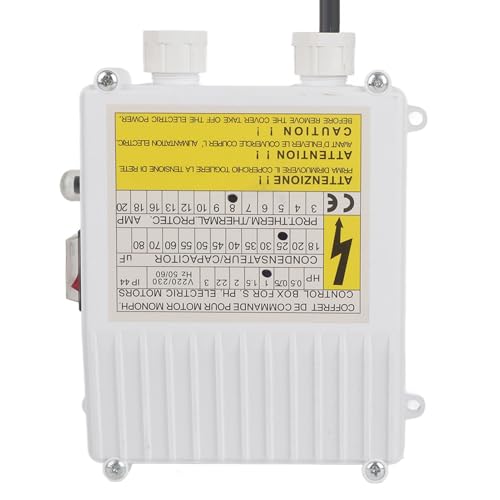 Steuerkasten für Haushaltspumpe, Steuerkasten für Tauchsaugpumpe, Tiefbrunnenpumpe, Eingebauter Wärmeschutzschalter (750W EU-Stecker 220 V) von SEAFRONT