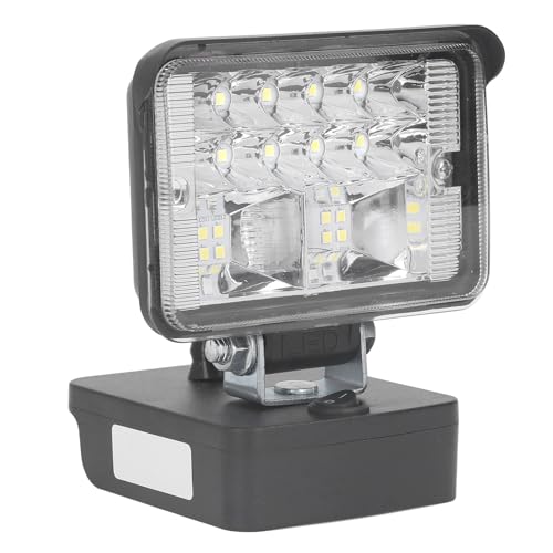 Tragbare LED-Arbeitsleuchte, 11–15 W, 1000–1200 Lm, Baustellenbeleuchtung, Lampenkopf aus Zinklegierung, Innen- und Außenbeleuchtung für Einhell Power X Change Series 18 V von SEAFRONT