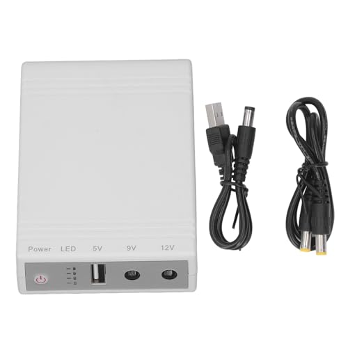 Tragbare Unterbrechungsfreie Stromversorgung, Mini-USV mit 10.400 MAh Batterie-Backup-Modus, Kompatibel mit Router-Modem, Überwachungskamera für Stromausfälle von SEAFRONT