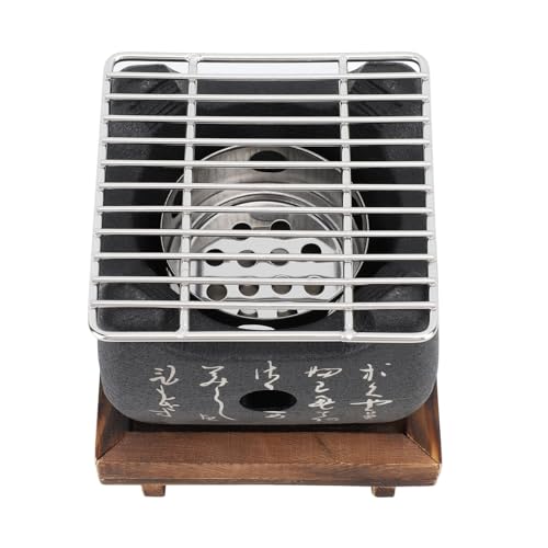 Tragbarer Mini-BBQ-Grill, Schnell Aufheizender, Multifunktionaler Holzkohleofen für Japanische Lebensmittel Zum Grillen mit der Familie Im Freien (16,5 x 14,5 cm / 6,5 x 5,7 Zoll) von SEAFRONT