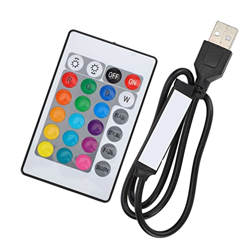 USB RGB Light Strip Controller RGB Light Strip Control Box Controller mit Fernbedienung für 4 Pin 5V LED Strip Lights von SEAFRONT