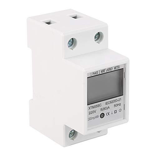 XTM35SC Stromzähler 220 V 5 A 35 Mm DIN-Schiene KWh-Zähler LCD-Wattzähler Digitaler Einphasen-2-Draht-2P-Energiezähler Stromverbrauchsmonitor XTM35SC Stromzähler 220 V 5 A 35 Mm DIN-Schiene KWh-Zähler LCD-Wattzähler Digitaler Einphasen-2-Draht-2P-Energiezähler Stromverbrauchsmonitor von SEAFRONT