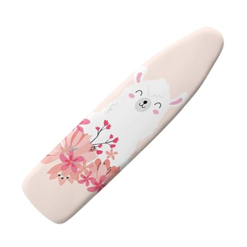SEANATIVE Bügelbrettbezug mit niedlichem Alpaka-Druck, schmutzabweisend, mit Lama-Blumenmuster, strapazierfähig, mit elastischen Kanten SEANATIVE Bügelbrettbezug mit niedlichem Alpaka-Druck, schmutzabweisend, mit Lama-Blumenmuster, strapazierfähig, mit elastischen Kanten von SEANATIVE