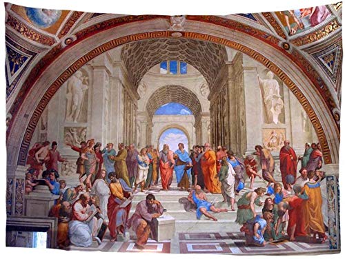 SEANATIVE Raphael The School of Athens Renaissance Print Classic Art Tapisserie Wandbehang Home Decor Tapisserie S von SEANATIVE