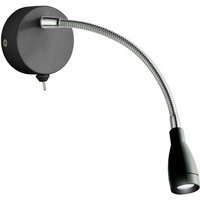 Searchlight - Flexi Wall led verstellbare Wandleuchte LED-Leseleuchte schwarz von SEARCHLIGHT