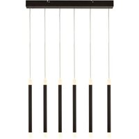 Searchlight - Wands 6-Licht-LED-Bar-Pendelleuchte Schwarz 2700K von SEARCHLIGHT