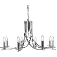 Ascona - 8 Light Chandelier Chrome Finish, E14 - Searchlight Ascona - 8 Light Chandelier Chrome Finish, E14 - Searchlight von SEARCHLIGHT