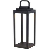 Außenleuchte Tischlampe Balkonleuchte LED schwarz matt Aluminium Gartenlampe von SEARCHLIGHT