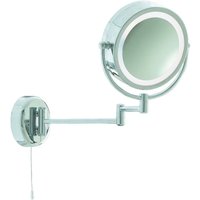 Bathroom Mirrors - 1 Lichtschwenkvergrößerungs-Badezimmerspiegel Chrom IP44, E14 - Searchlight von SEARCHLIGHT