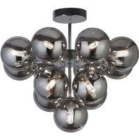 Searchlight - Deckenleuchte Kugelleuchte Wohnzimmerlampe Chrom Rauchglas G9 Esszimmerleuchte von SEARCHLIGHT