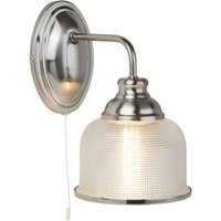 Bistro - 1 Licht Innenwandleuchte Satin Silber, E27 - Searchlight Bistro - 1 Licht Innenwandleuchte Satin Silber, E27 - Searchlight von SEARCHLIGHT