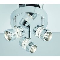 Bubbles - led 3 Licht Badezimmer Deckenstrahler Chrom, Bubble Effect IP44 - Searchlight von SEARCHLIGHT