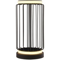 Circolo Cage LED-Tischlampe, schwarzes Metall von SEARCHLIGHT