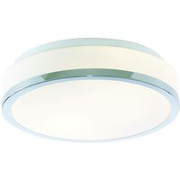 Discs - Badezimmer Flush 2 Lichtdecke Chrom, Opal IP44, E27 - Searchlight von SEARCHLIGHT