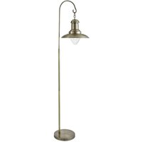 Fisherman - 1 Leuchte Stehlampe Antik Messing und Glas, E27 - Searchlight von SEARCHLIGHT