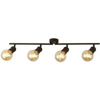 [GEBRAUCHT] B-Ware Searchlight Deckenstrahler Spotleuchte Dance Schwarz Metall E27 4 Flammig 79 Cm von SEARCHLIGHT
