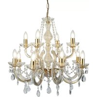 [GEBRAUCHT] Searchlight 12 Flammiger Kronleuchter Marie Therese Hängeleuchte Pendellampe B-Ware von SEARCHLIGHT