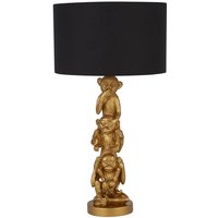 Searchlight - gebraucht] Textil-Tischleuchte Leuchte Lampe Tischlampe Three Wise Monkeys von SEARCHLIGHT