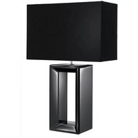 Gebraucht] Searchlight Textil Tischleuchte Mirror Tischlampe Tischlicht Leuchte E27 Schw478 B-Ware von SEARCHLIGHT