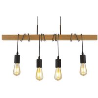 Hängeleuchte Esszimmerlampe Pendelleuchte Höhenverstellbar Holzbalken schwarz Hängeleuchte Esszimmerlampe Pendelleuchte Höhenverstellbar Holzbalken schwarz von SEARCHLIGHT