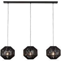 Hängeleuchte Pendelleuchte Deckenlampe Schwarz Stahl 3-Flammig Esszimmerleuchte Hängeleuchte Pendelleuchte Deckenlampe Schwarz Stahl 3-Flammig Esszimmerleuchte von SEARCHLIGHT