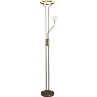 Searchlight - Mother & Child Stehlampe "Mutter Kind" aus satiniertem Messingmetall von SEARCHLIGHT