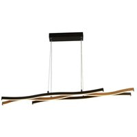 [NEUWERTIG] Searchlight Led Hängeleuchte Bloom Swirl Hängelampe Deckenlampe Led Schwarz/Holz B-Ware von SEARCHLIGHT