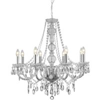 Neuwertig] Searchlight Kronleuchter Marie Therese Lampe Leuchte Deckenleuchte E14 8x40 w B-Ware von SEARCHLIGHT