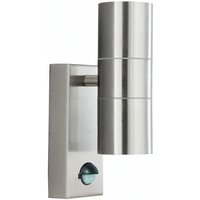 Outdoor - Dual Outdoor Up Down Wall 2 Leichtes Aluminiumguss mit Bewegungssensor IP44, GU10 - Searchlight von SEARCHLIGHT