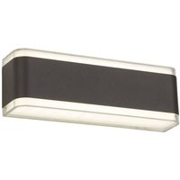 Outdoor - Integrierte led 2 Light Außenwandleuchte Dunkelgrau IP44 - Searchlight von SEARCHLIGHT
