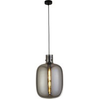 Searchlight Barrel 1 Pendelleuchte, Schwarz, Rauchglas Searchlight Barrel 1 Pendelleuchte, Schwarz, Rauchglas von SEARCHLIGHT