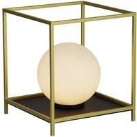 Searchlight Block Tischlampe Goldfarbenes Metall & Opalglas Searchlight Block Tischlampe Goldfarbenes Metall & Opalglas von SEARCHLIGHT