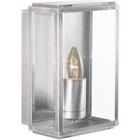 Searchlight - Box - 1 Licht Garten Wandleuchte im Freien Satin Silber IP44, E27 Searchlight - Box - 1 Licht Garten Wandleuchte im Freien Satin Silber IP44, E27 von SEARCHLIGHT