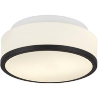 Searchlight Cheese Badezimmer IP44 2-Licht bündig, opalweißer Glasschirm, mattschwarzer Rand, Durchmesser 23 cm, IP44 Searchlight Cheese Badezimmer IP44 2-Licht bündig, opalweißer Glasschirm, mattschwarzer Rand, Durchmesser 23 cm, IP44 von SEARCHLIGHT