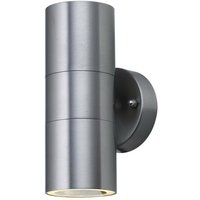 Searchlight - Coastal Marine Grade led Outdoor & Porch Satin Silver (GU10 Led) 2 helle Edelstahlbirnen, nicht inc IP54 von SEARCHLIGHT